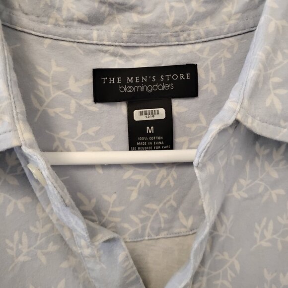 The Mens Store Light Blue Floral Print Short Sleeve Polo - Picture 4 of 4